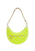 LV Match Loop Bag, &pound;1,050, Handbags, White/Yellow, Fabric/Leather, Front view